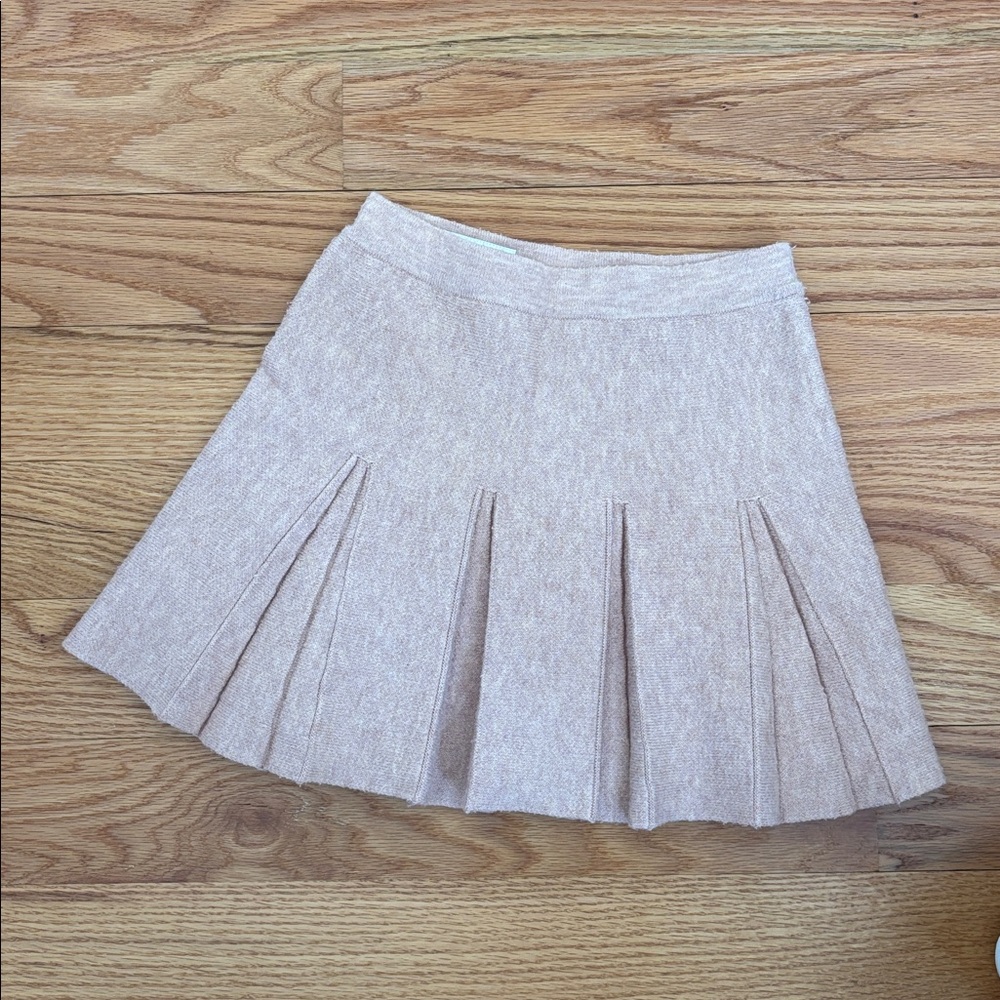 Zara Girls' Knit Polo Sweater & Pleated Skirt Set - Blush Pink - Picture 3 of 3